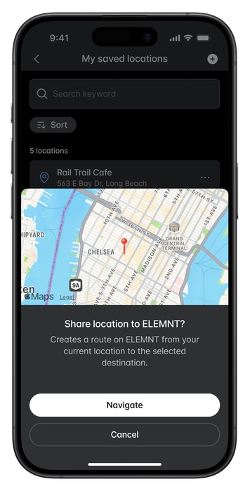 Google and Apple Maps Route Sharing